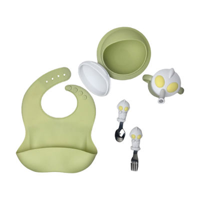 Mua Hình dạng nhân vật hoạt hình Yếm silicone cho bé Bộ muỗng nĩa không chứa Bpa online manufacture