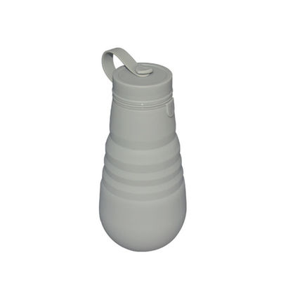 Mua Chai nước uống có thể gập lại bằng silicon màu xám Chai nước thể thao ngoài trời gấp 500ml online manufacture