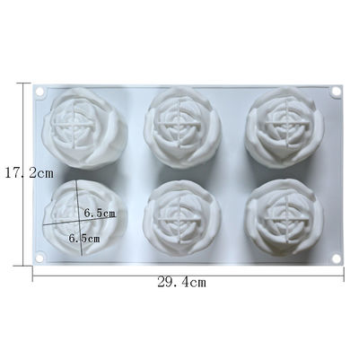 Mua Trang trí bánh Khuôn silicon hình hoa hồng 3D Khuôn làm xà phòng cấp thực phẩm online manufacture