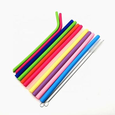 Mua Ống hút uống bằng silicon có thể tái sử dụng có thể gập lại tùy chỉnh Thân thiện với môi trường với bàn chải làm sạch online manufacture