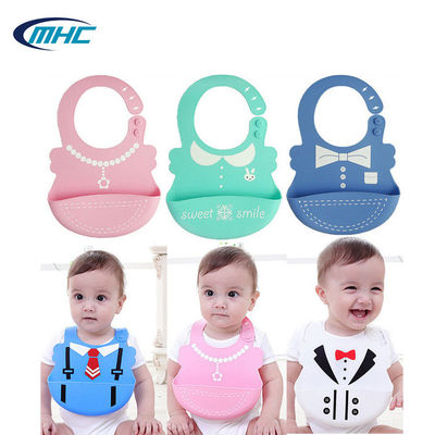 Mua Yếm silicon cho bé tùy chỉnh Cấp thực phẩm Trẻ mới biết đi không thấm nước Yếm không chứa BPA online manufacture