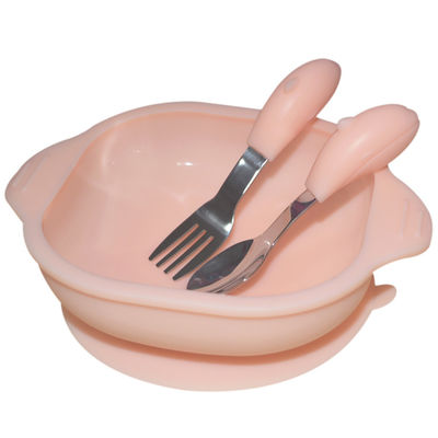 Mua Bộ bát ăn bằng silicon mềm cho bé Bộ thìa chia đĩa nhỏ cho bé có nắp online manufacture