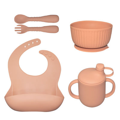 Mua BPA miễn phí sản phẩm silicone trẻ em không trượt Ống hút đĩa thiết lập cho trẻ em cai sữa online manufacture