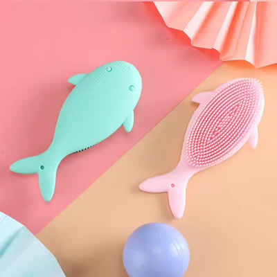 Mua MHC Silicone Bath Brush Set Body Baby Bath Products Cute Face Cleansing Hair Back Scrubber Cho Bồn tắm online manufacture