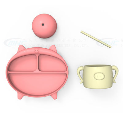 Mua BPA miễn phí silicone cho trẻ sơ sinh Set tiêu chuẩn Bowl nắp và muỗng cho điều dưỡng online manufacture