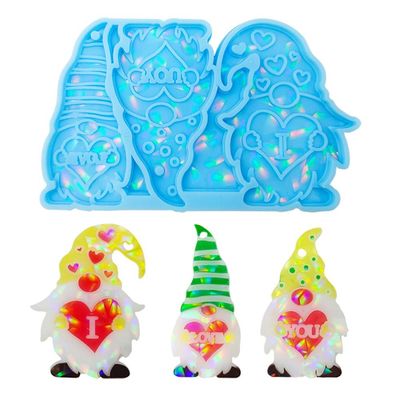 Mua MHC silicone nhựa khuôn khuôn nhựa epoxy khuôn cho Keychain rõ ràng Santa Claus trang trí hình dạng Set online manufacture