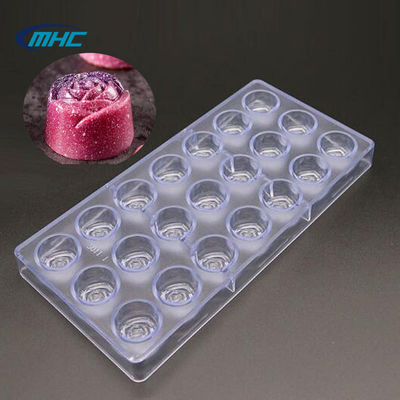 Mua MHC Polycarbonate Rose Flower Shape Chocolate Moulds được FDA chấp thuận online manufacture