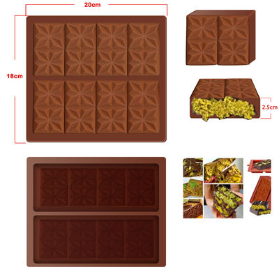 Mua MHC Custom Deep Small Dubai Chocolate Silicone Mould, Dubai Chocolate Bar Silicone Mould online manufacture