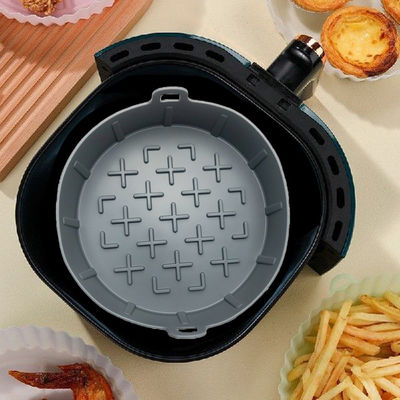 Dụng cụ nhà bếp bằng silicon an toàn thực phẩm Dễ dàng vệ sinh Nồi chiên không khí Lót nồi Giỏ tái sử dụng