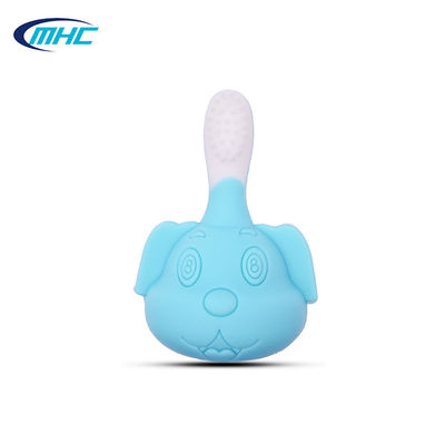 Bàn chải đánh răng cho bé bằng silicon mềm có thể nhai được Hình heo con dễ thương Không chứa BPA