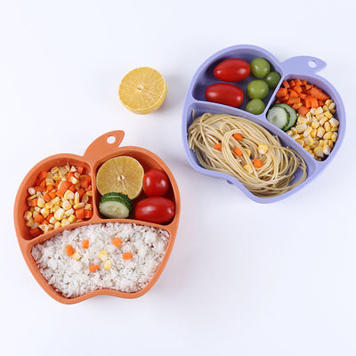 Apple Shape Silicone Baby Tray Bộ khay ăn tùy chỉnh