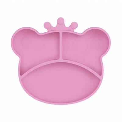 Bộ đĩa hút silicone cho trẻ sơ sinh Bộ thìa cho bé ăn hình gấu
