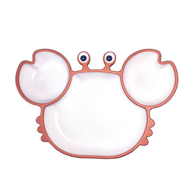 Bát hút silicone hình con cua chia cấp thực phẩm thân thiện với môi trường cho trẻ sơ sinh