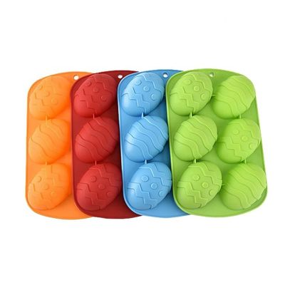 Thực Phẩm Cấp Bánh Khuôn Silicon Tự Làm Thủ Công Hình Trứng Phục Sinh Khuôn Làm Bánh