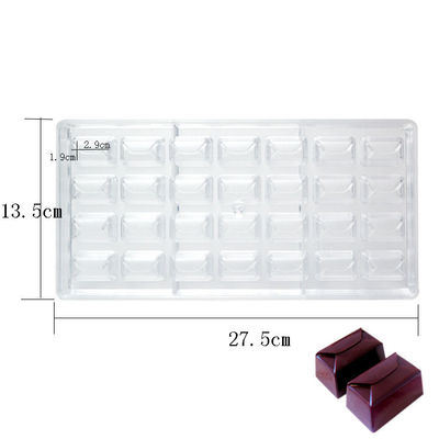 Khuôn sô cô la hình vuông PS DIY 3D Polycarbonate tùy chỉnh