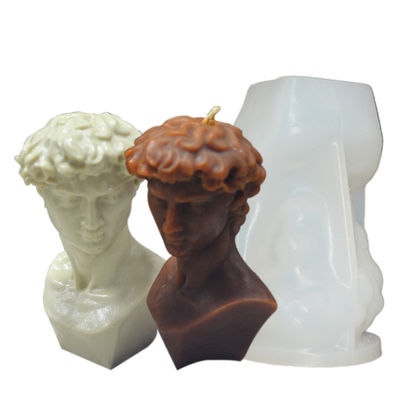 David Hình Nến Silicon Khuôn Làm Thủ Công 3D DIY Khuôn Nến Không Dính