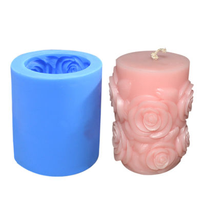 Thực phẩm cấp hoa silicone nến khuôn xi lanh sinh thái thân thiện 3D