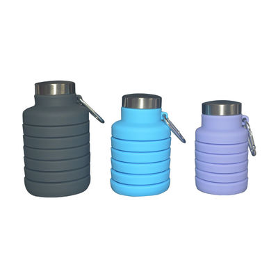 Chai nước silicone thả sẵn 500ml Chai nước có thể gập lại thân thiện với môi trường