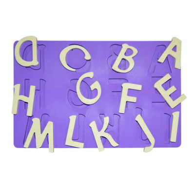 Khuôn làm bánh chữ cái bằng silicon OEM Fondant English Learning Alphabet Khuôn bánh