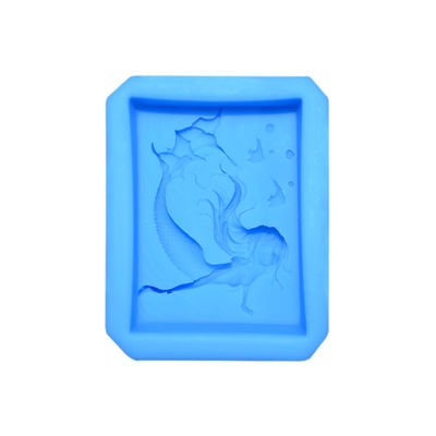 Dụng Cụ Làm Bánh Bằng Silicon Tự Làm Thủ Công 3D Mẫu Nàng Tiên Cá Hình Logo Khuôn Silicon Fondant