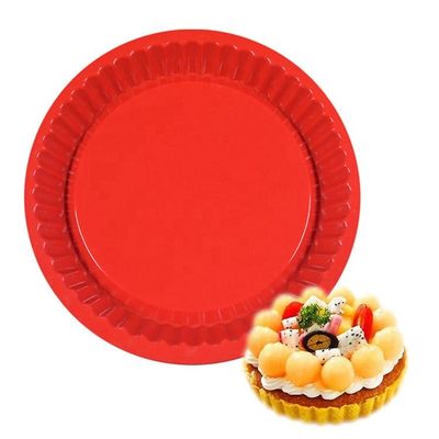 Lò vi sóng không dính 4-9 inch Cao su silicone an toàn Pizza Pan cấp thực phẩm