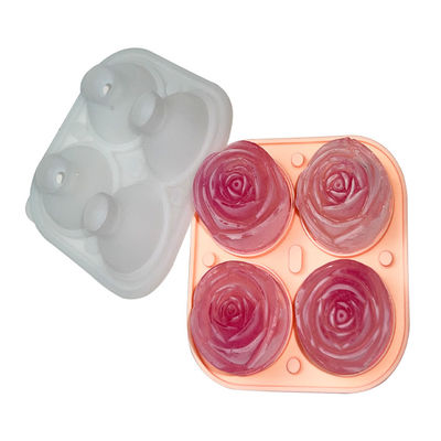 Khay Đá Hình Hoa Hồng 3D Khuôn Silicon Thực Phẩm Lớp 9 Sâu Răng
