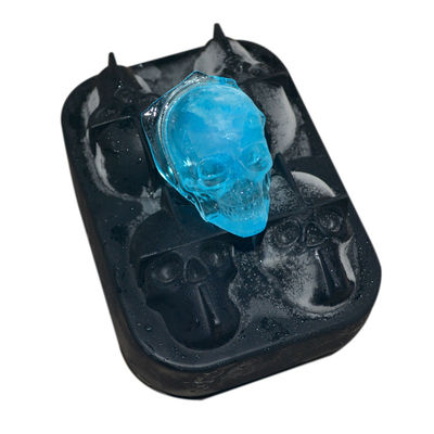 Summer Silicone Ice Khuôn bền vững 3D Skull Ice Cube Khuôn tùy chỉnh