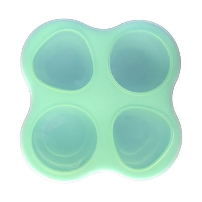 Dụng cụ nhà bếp bằng silicon 4 lỗ sâu răng Khay đựng thức ăn cho trẻ em trong tủ đông có nắp