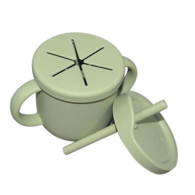 100% Silicone Sippy Cup Thân thiện với môi trường BPA Free Baby Snack Cup Kích thước tùy chỉnh