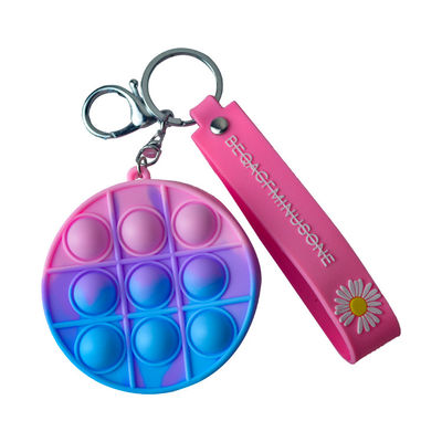 Giảm căng thẳng Ví đựng tiền xu bằng silicon Push Pop Fidget Bag, Candy Color Fidget Sensory Toy