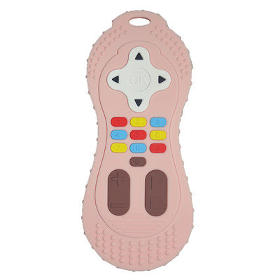 Đồ chơi miếng dán silicone màu tùy chỉnh Điều khiển từ xa Shape Silicone Chew Toy