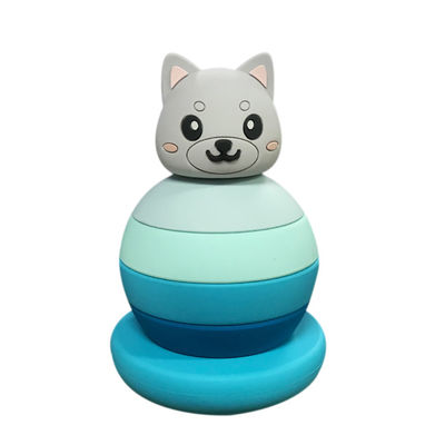 Động vật Tháp xếp chồng silicone Đồ chơi cho trẻ 3 tuổi