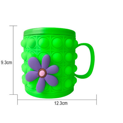 Không dính dễ làm sạch Baby silicone Kids Mug Squeeze Cups Khả năng tùy chỉnh