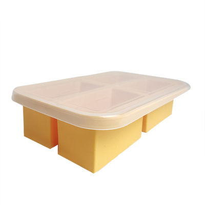 Bảo mật và tiện lợi cho trẻ em cho ăn hộp thức ăn silicone cho trẻ em máy rửa chén an toàn miễn phí BPA
