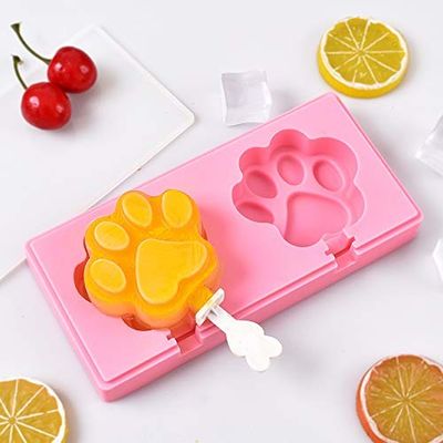 Máy chế tạo kem cho trẻ em khuôn kem silicone lớn với gậy và thiết kế hình chân