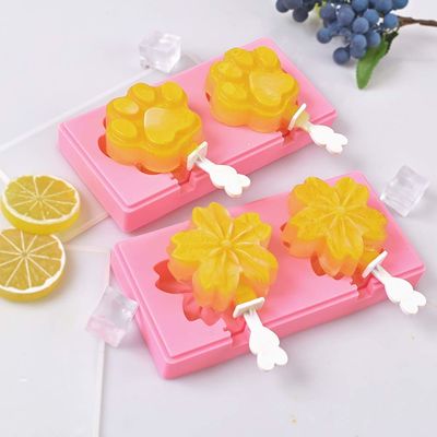 MHC bền Cherry Blossom hình dạng silicone kem khuôn với vỏ cho trẻ em
