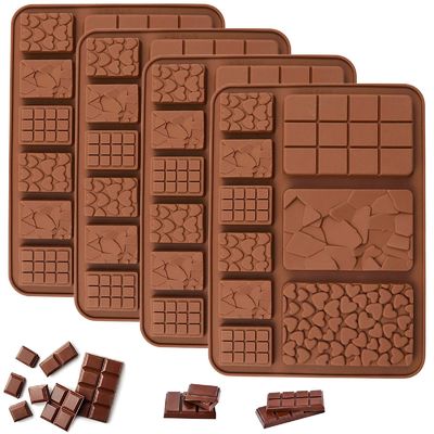 MHC Giáng sinh Deep Dubai Chocolate Bar Mold Custom Big Rectangle Silicone Chocolate Mold