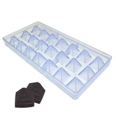 MHC Lớp thực phẩm đặc biệt hình kim tự tháp Polycarbonate Chocolate Mold để làm sôcôla
