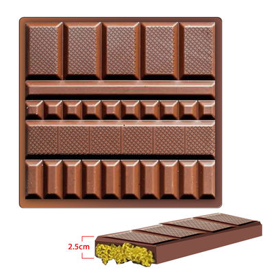 MHC Plastic Christmas Chocolate Molds For Geometric Big Bar Deep Dubai Chocolate Bar Molds
