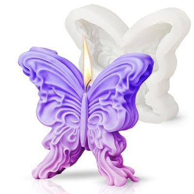 MHC Large Butterfly Candle Moulds Birthday 3D Unique Candle Silicone Moulds Nhà sản xuất